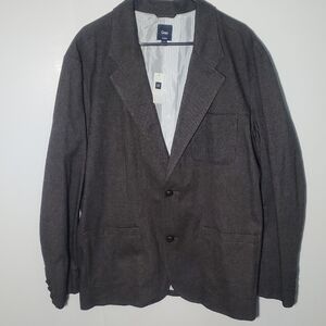 NWT GAP Sport Coat Men’s Sz XXL 100% Cotton Brown Men's Blazer